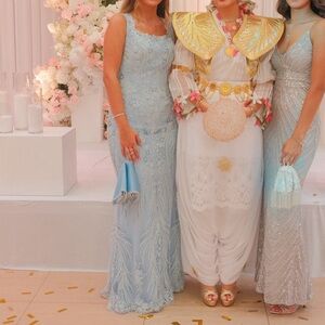 Custom Light Blue Dress Evening Gown